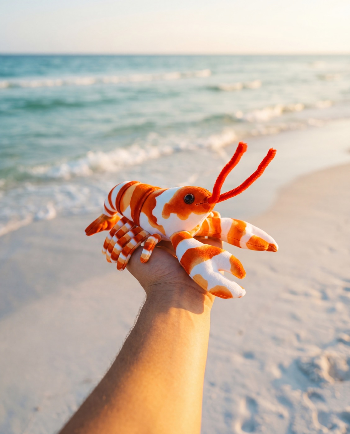 Wesson the Pistol Shrimp on the beach
